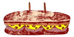 Cheesy Hamburger Clipart: Mouthwatering Fast Food Delight