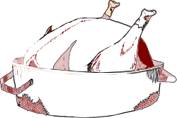 Man in Black Shirt Sitting in Bowl Clipart for Creative Projects
