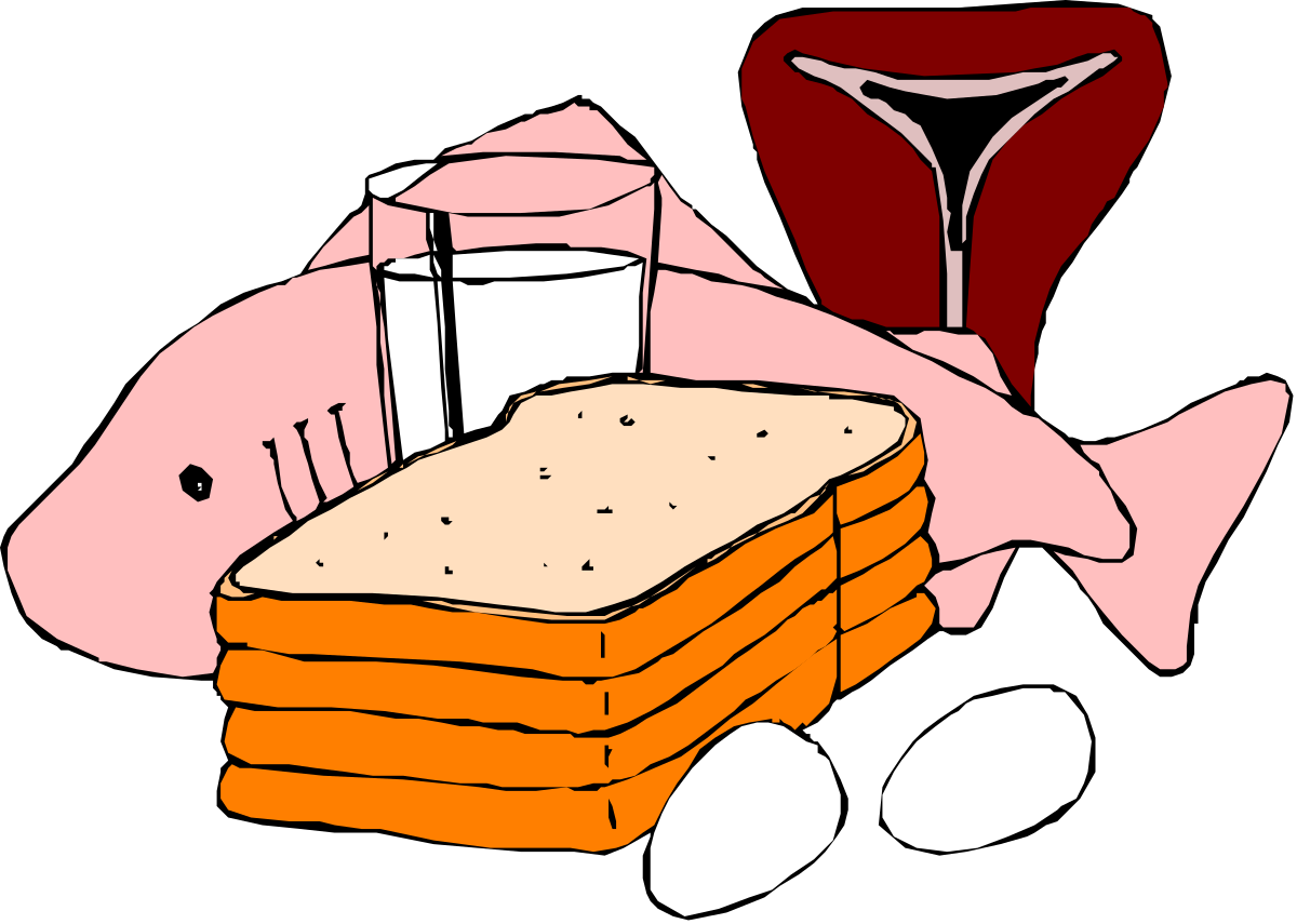 Bread and Milk Clipart: Delightful Food Illustrations for Every Occasion