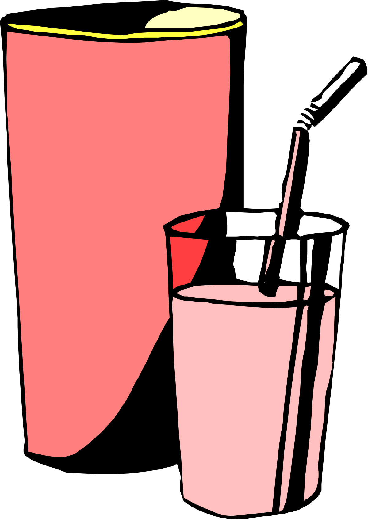 Soda Glasses and Drink Clipart: Refreshing Beverage Illustrations