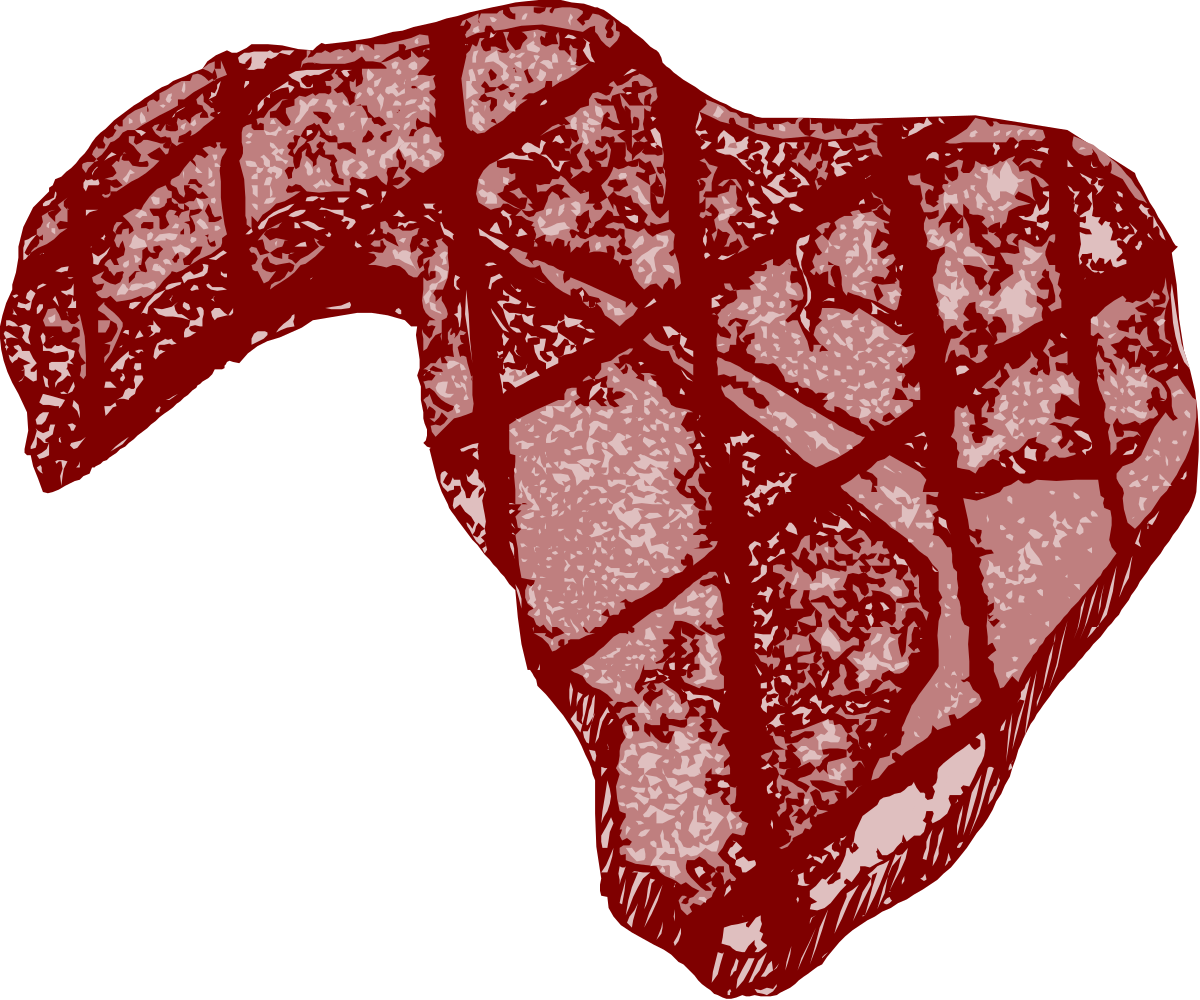 Red Heart on Black Background Clipart - Stunning Visual for Emotions