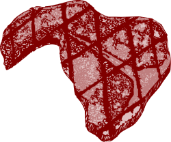 Red Heart on Black Background Clipart - Stunning Visual for Emotions