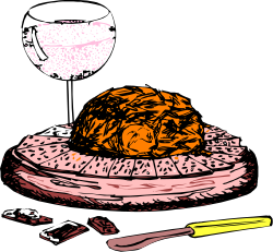 Sandwich with Fork and Knife - Delicious Clipart for Food Lovers