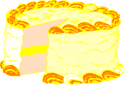 Missing Slice of Cake Clipart - Delicious Dessert Design