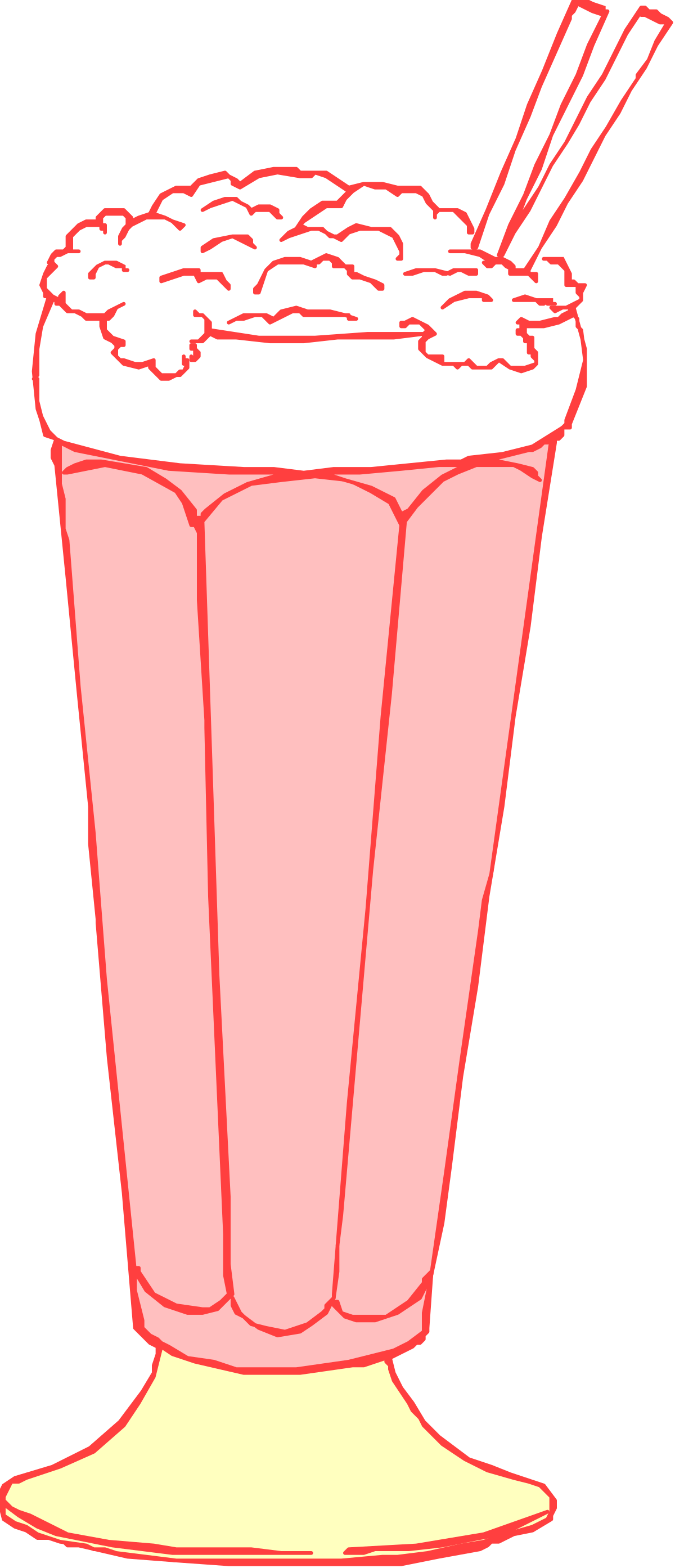 Cup with Straw Clipart - Perfect for Refreshing Beverage Designs
