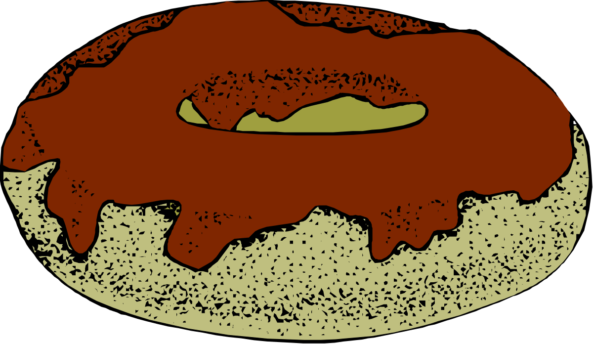 a donut with a green topping on top clip art png transparent Green Topped Donut Clipart: Delicious Treat for Creative Projects