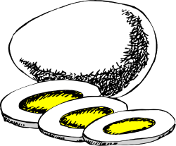 Cracked Egg Clipart - Two Halves Illustration for Creative Projects