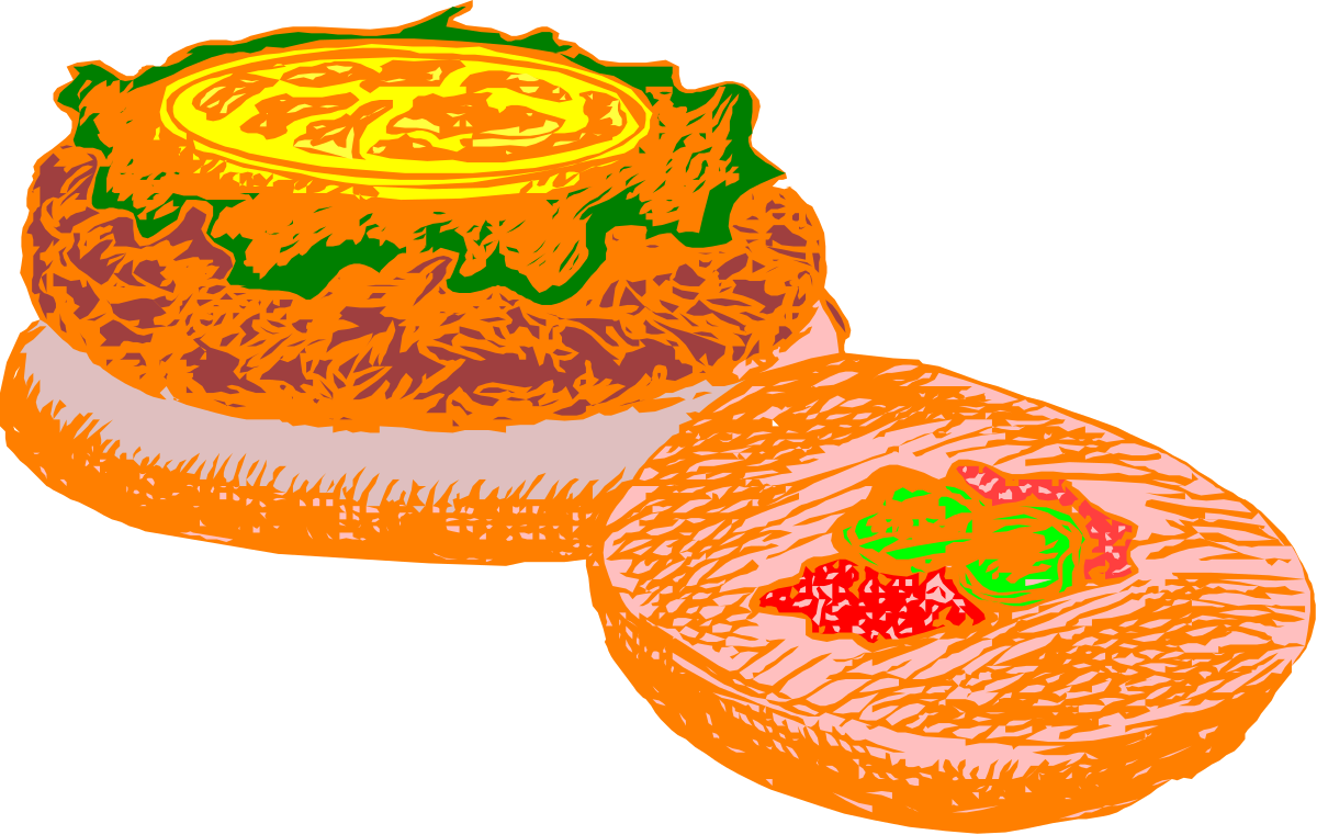 a drawing of a sandwich with a sandwich on top clip art png transparent Sandwich Clipart: Delicious Layers and Tasty Designs