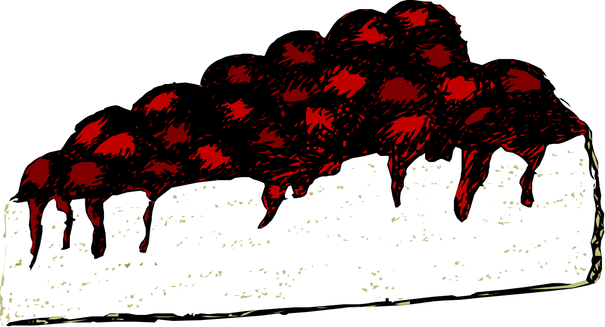a piece of cake with red frosting on top clip art png transparent Delicious Red Frosting Cake Clipart for Sweet Celebrations