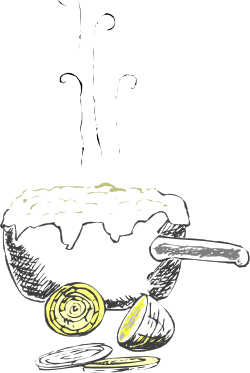 Snail Illustration on Black Background - Unique Clipart Design