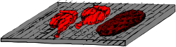 Red Heart on Wooden Plank - Perfect Clipart for Romantic Projects