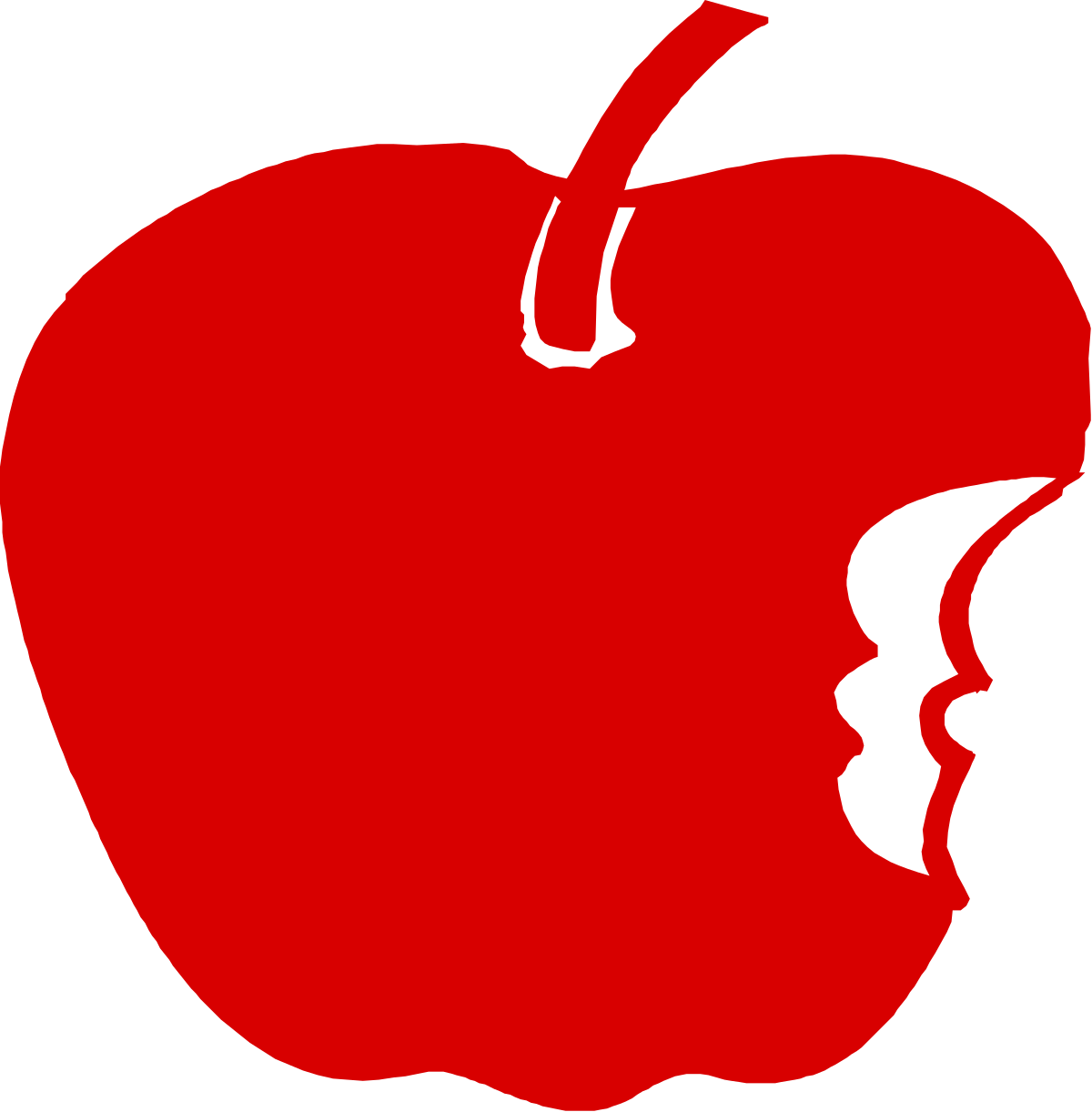 Bite Taken Apple Clipart - Fresh and Juicy Illustration