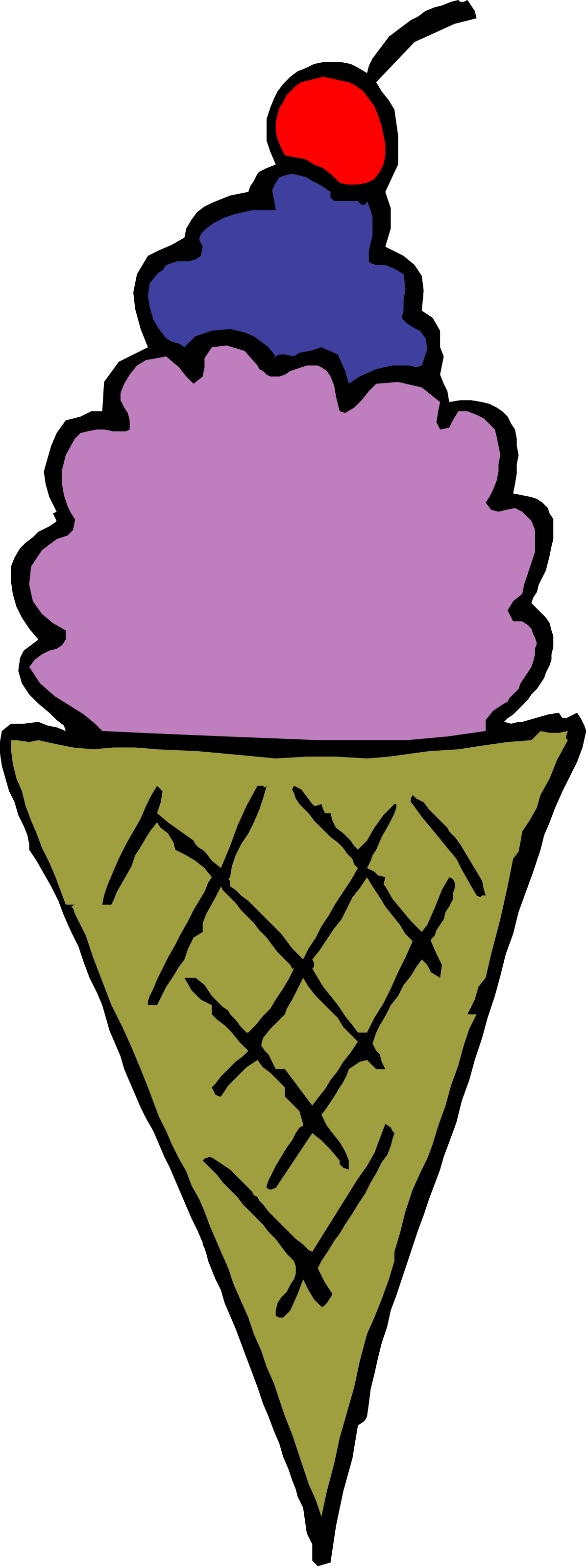 an ice cream cone with a red sun on top clip art png transparent Ice Cream Cone with Red Sun: Vibrant Clipart for Summer Fun