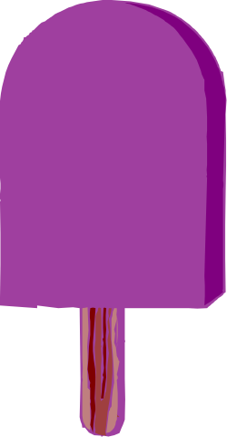 Purple Lamp with Red Shade - Vibrant Clipart for Your Projects
