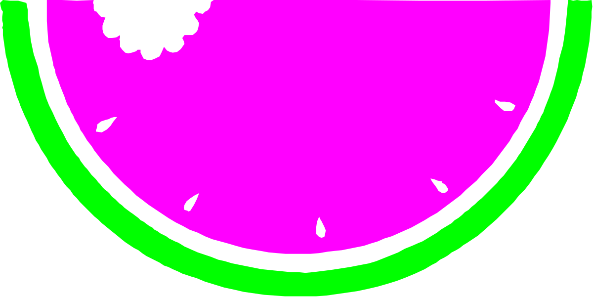a pink watermelon with green trim clip art png transparent Pink Watermelon Clipart with Green Trim - Fresh & Juicy Designs