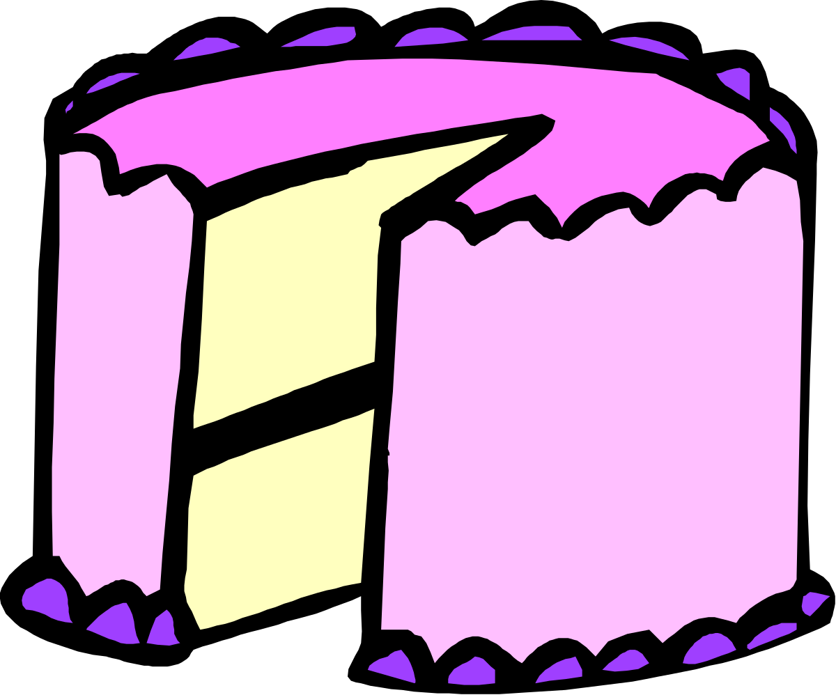 a piece of cake with a pink frosting clip art png transparent Delicious Cake with Pink Frosting Clipart for All Occasions