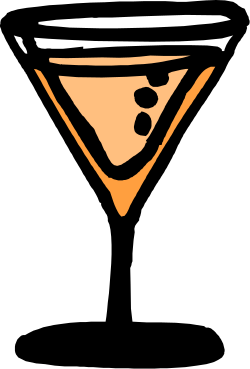 Black and Orange Triangle with White Accent - Unique Clipart Design