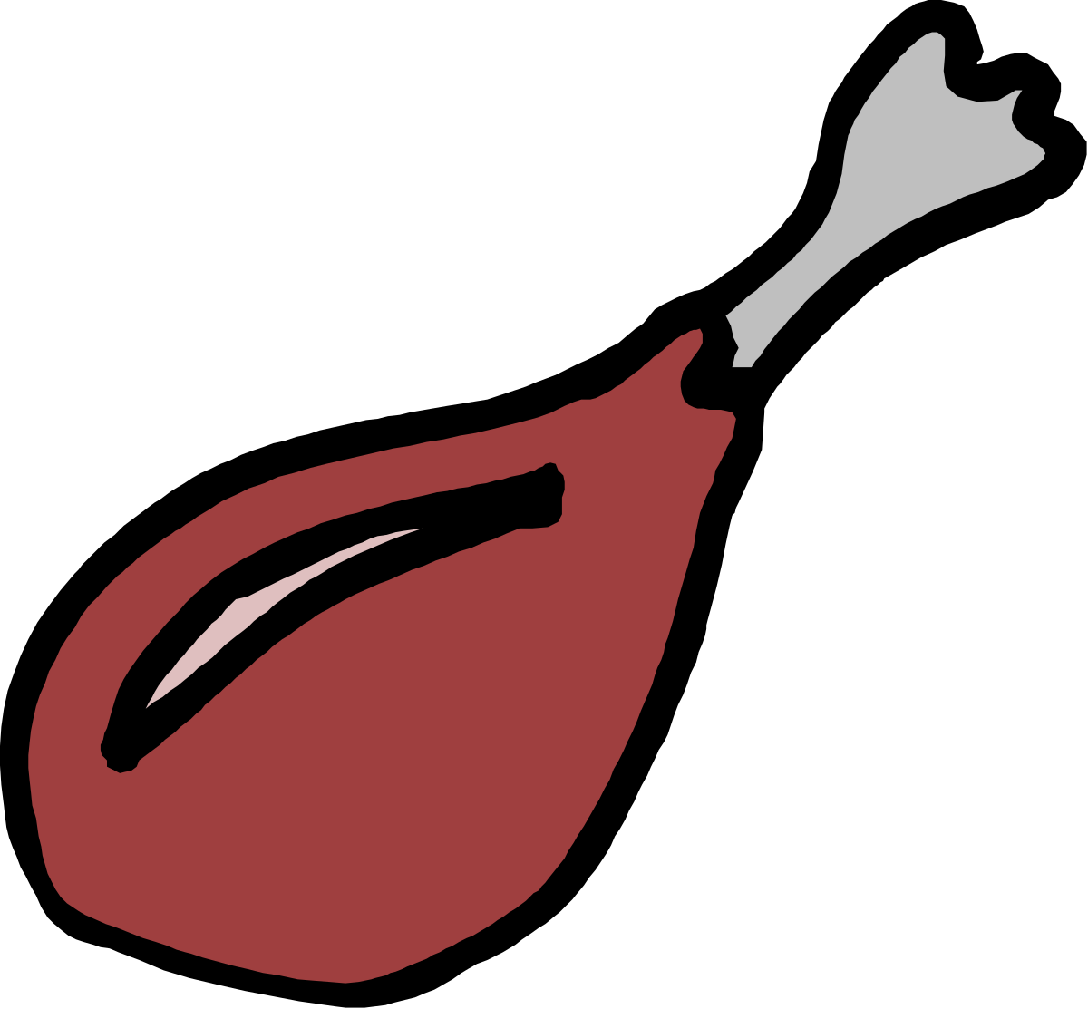 Red Spatula with White Handle - Kitchen Essentials Clipart