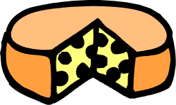 Cheese Slice Clipart: Delicious Dairy Delight in SVG