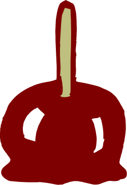 Red Apple with Knife - Vivid Clipart for Culinary Themes