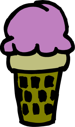 Cupcake Clipart with Purple Frosting  Sweet Treat Designs
