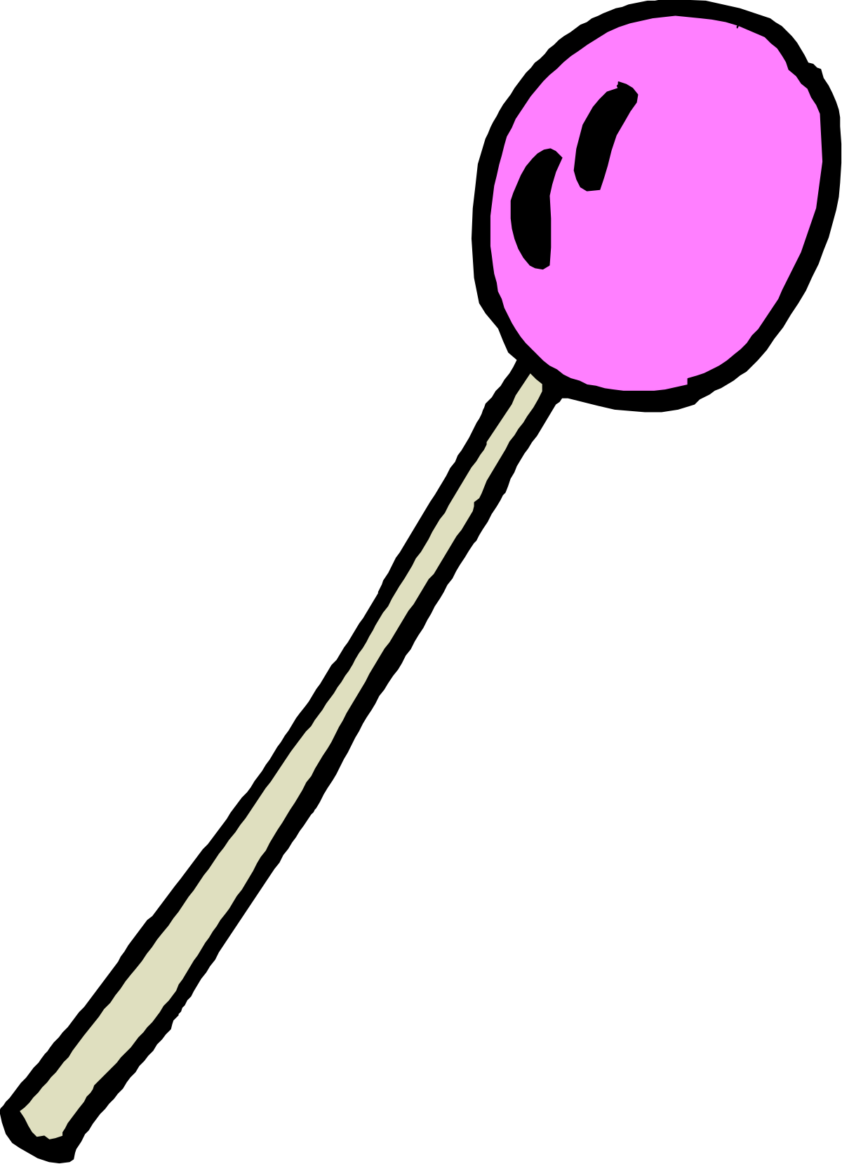 Pink Lobok on Black Background - Stunning Clipart for Creative Projects