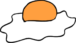 Egg on Black Background Clipart  Stunning Visual Element