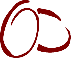 Red Circle on Black Background - Vibrant Clipart for Bold Designs