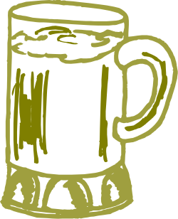 Beer Mug with Green Handle Clipart - Perfect for Celebrations and Events