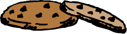 Broken Cookie Clipart: Delicious Treat with Crumbled Delight