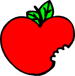 Apple with Green Leaf Clipart - Fresh & Vibrant Illustration