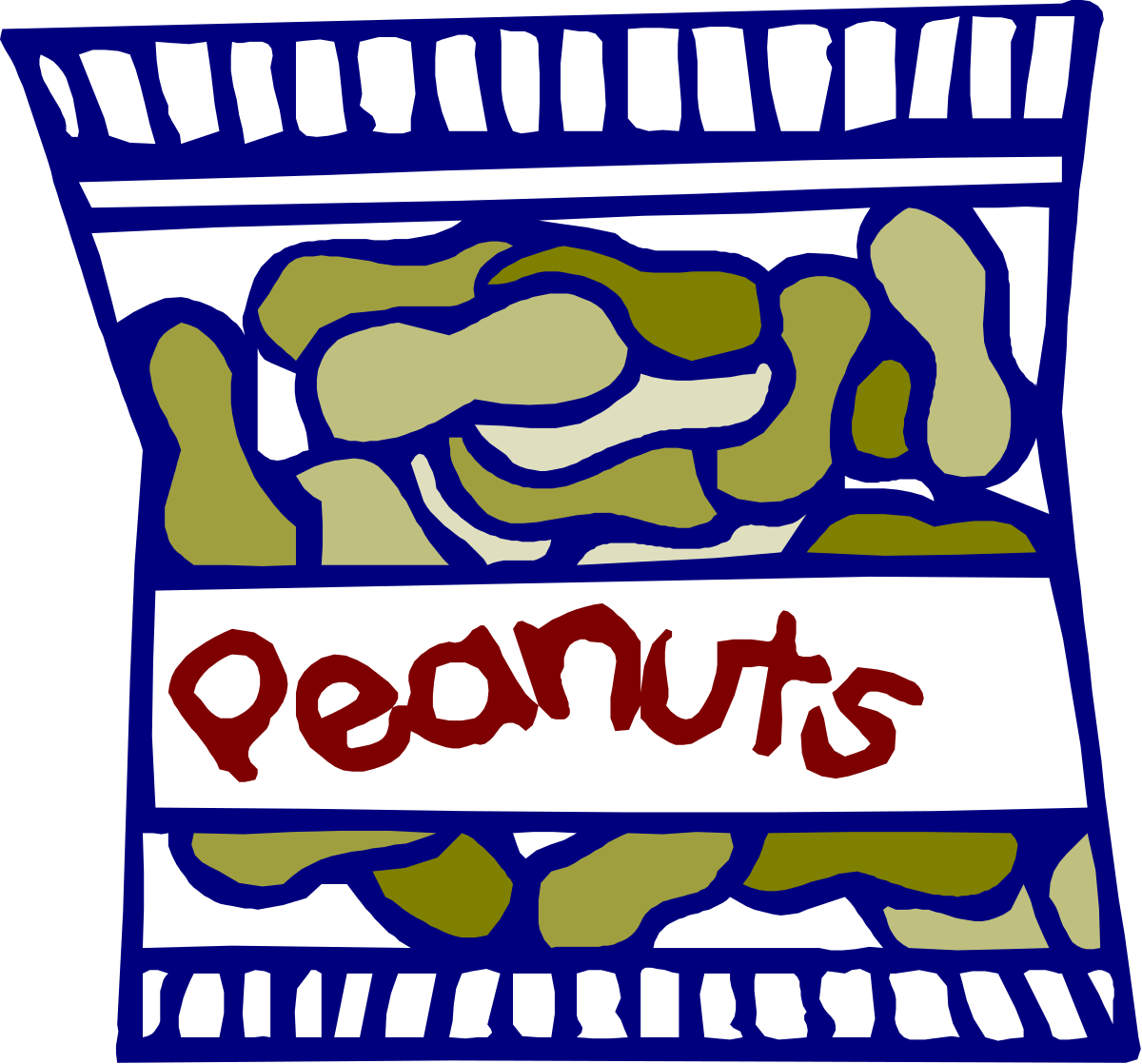 Bag of Peanuts Clipart: Perfect for Snack Themes