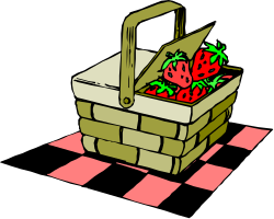 Basket of Fresh Tomatoes Clipart for Creative Projects