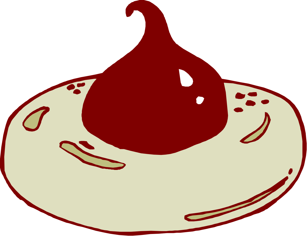 Red and White Stack of Pancakes with Syrup - Delicious Clipart