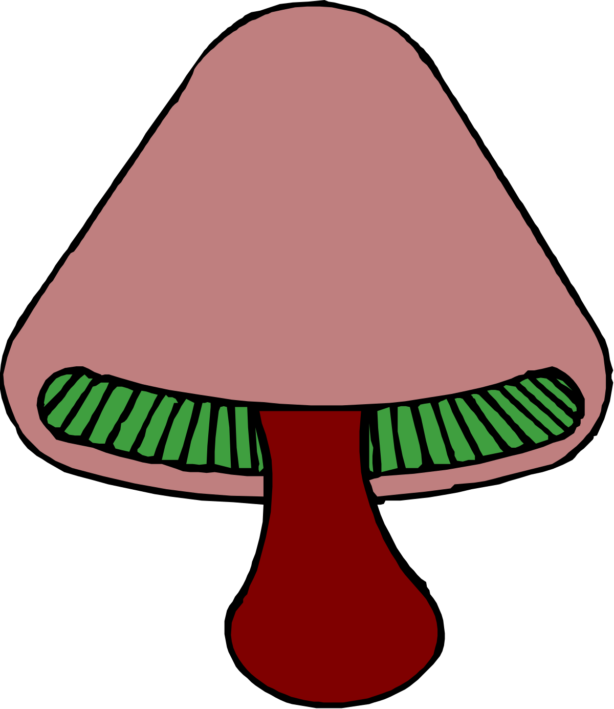 Red Lamp with Green Trim - Perfect Clipart for Home Decor