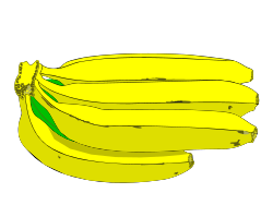 Bunch of Bananas Clipart: Vibrant Tropical Fruit Illustrations