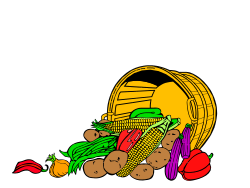 Basket of Fresh Vegetables Clipart for Vibrant Designs