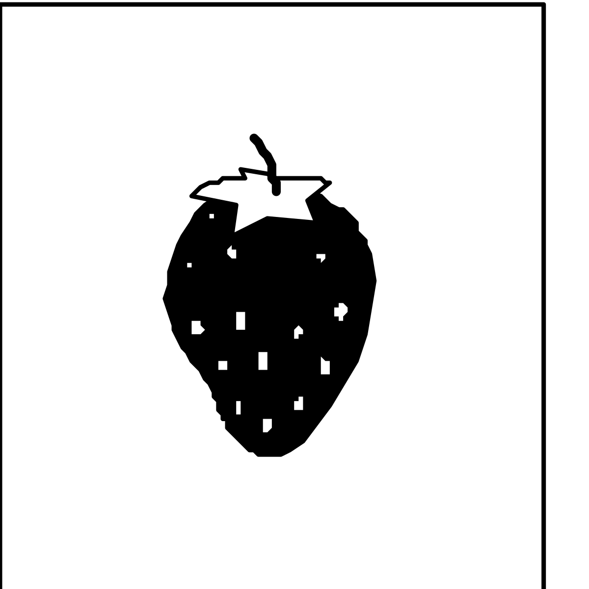 Black and White Apple Clipart - Classic Illustration for Various Projects