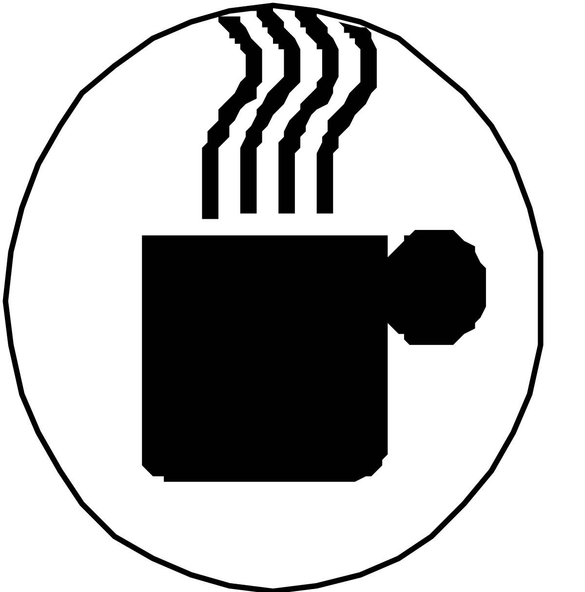Coffee Cup Icon - White Clipart for Creative Projects