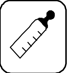 Black and White Bottle Clipart - Simple and Elegant Design