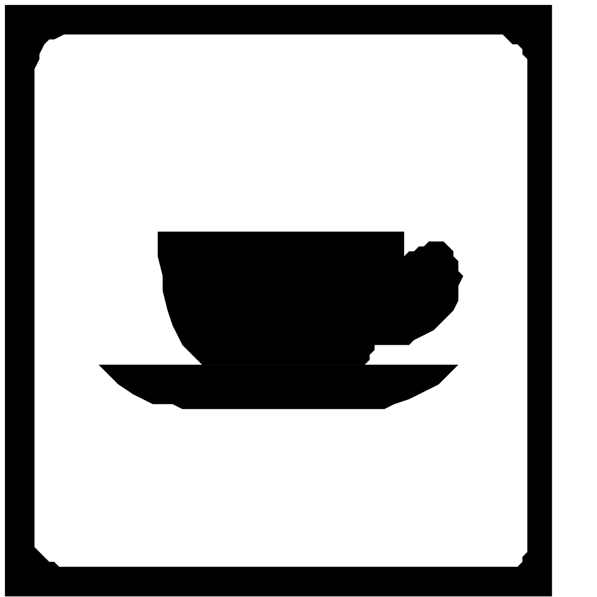 Cup and Saucer Icon Clipart: Perfect for Your Creative Projects