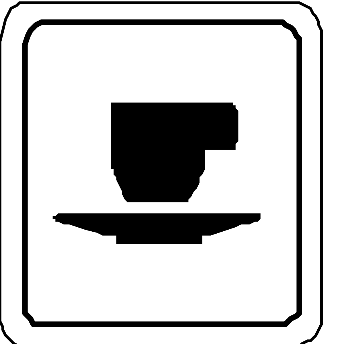 a white square icon with a camera clip art png transparent Camera Clipart Icon - White Square Style