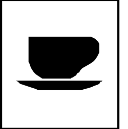 Cup and Saucer Icon Clipart - Perfect for Culinary Designs