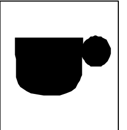 Cup Clipart: Black and White Artistic Representation for Versatile Use