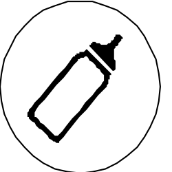 Black and White Silhouette of a Bottle - Versatile Clipart for Creative Projects