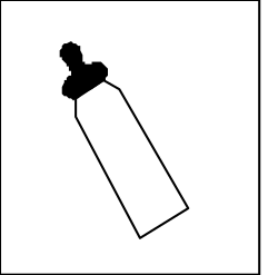 Black and White Bottle Clipart - Elegant Vintage Design