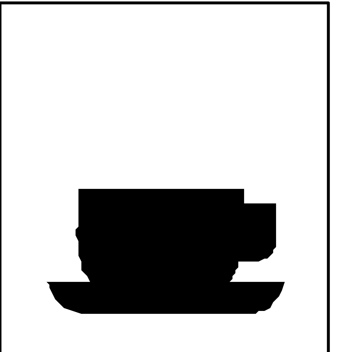Cup and Saucer Icon Clipart - Elegant and Versatile Designs