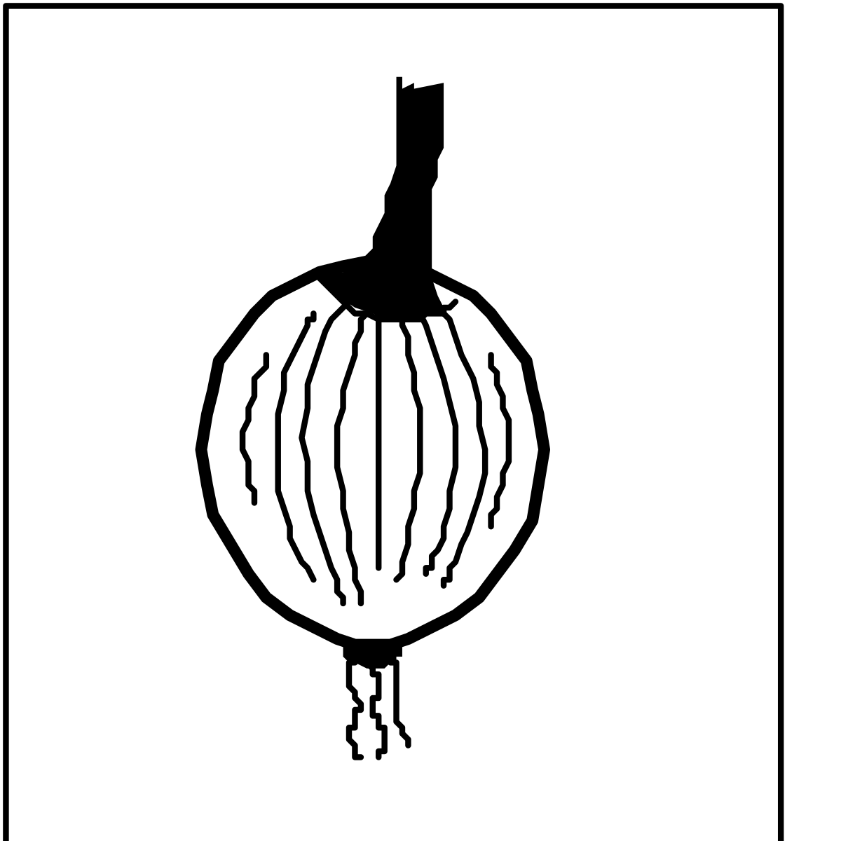 a black and white image of a onion clip art png transparent Onion Clipart: Black and White Illustration for Your Creative Projects