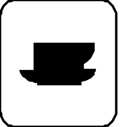 White Square Icon with Black Outline - Versatile Clipart for Various Uses