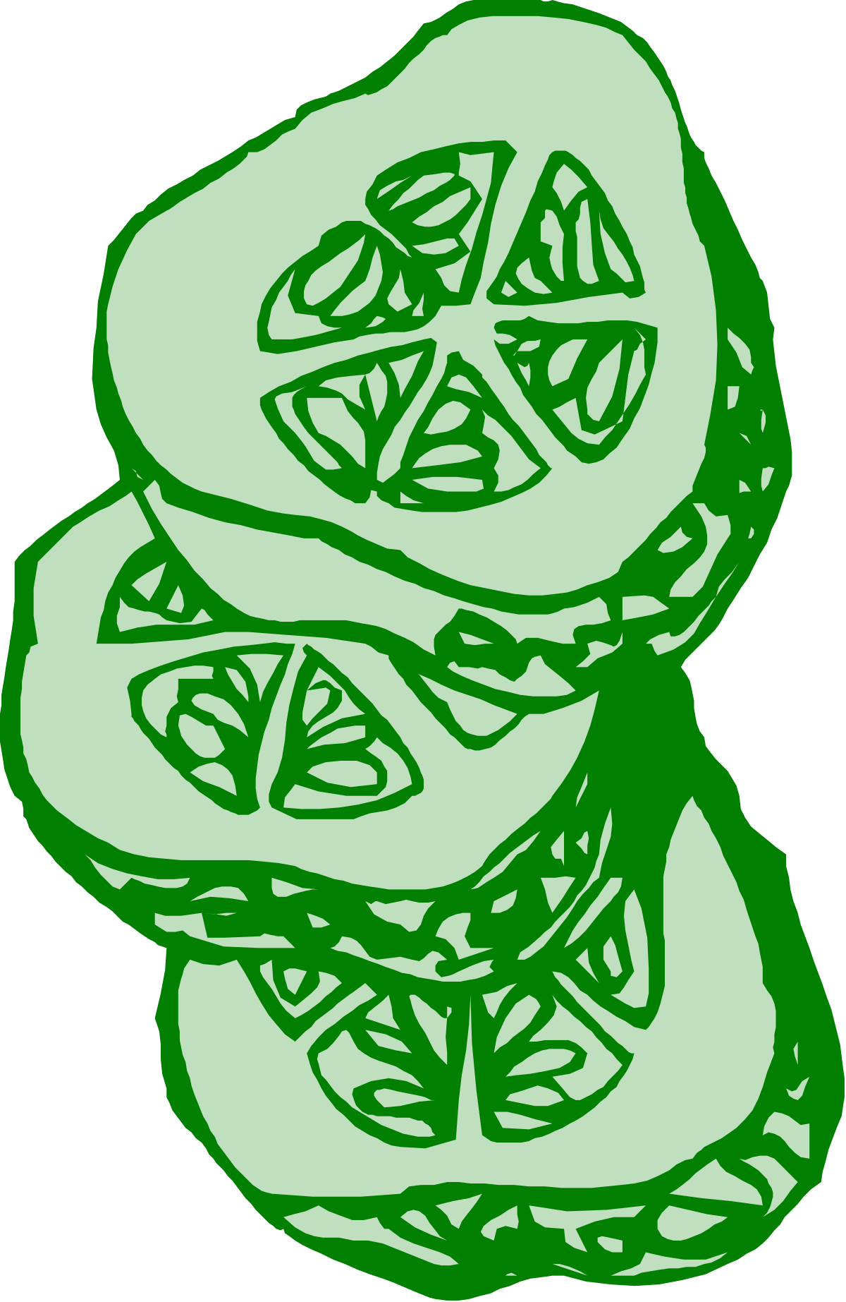 Green Leaves Clipart: Lush Pile for Nature Themes